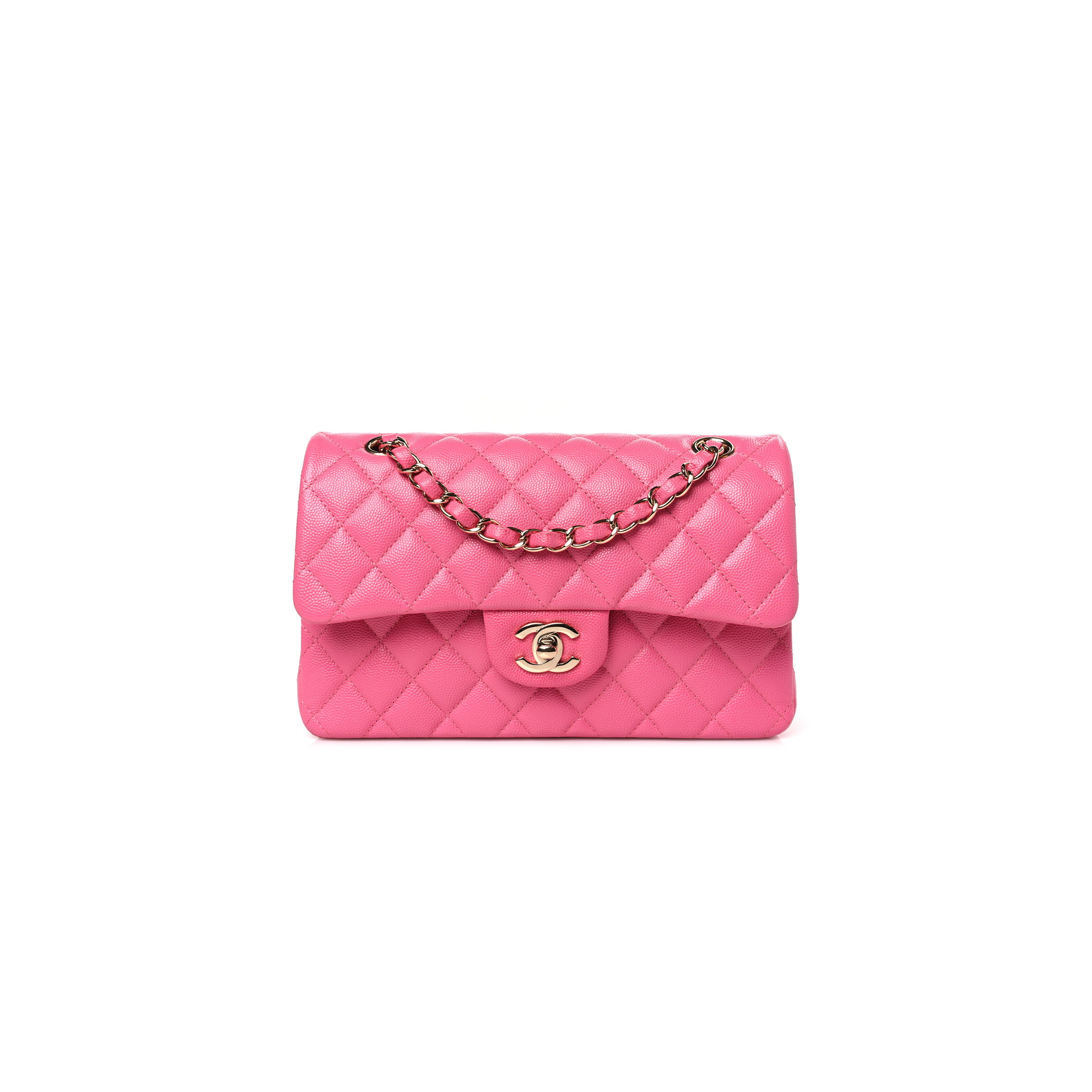 CHANEL CAVIAR QUILTED SMALL DOUBLE FLAP 1458294 (23*14.5*6cm)